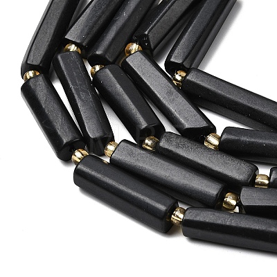 Natural Shungite Beads Strands G-D353-A10-1