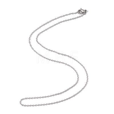 304 Stainless Steel Cable Chain Necklaces STAS-O053-11P-1