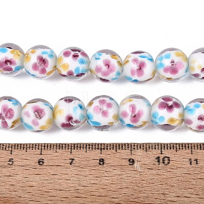 Handmade Lampwork Beads Strands LAMP-Q041-08E-1
