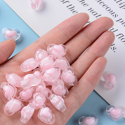 Transparent Acrylic Beads TACR-S152-08A-08-1