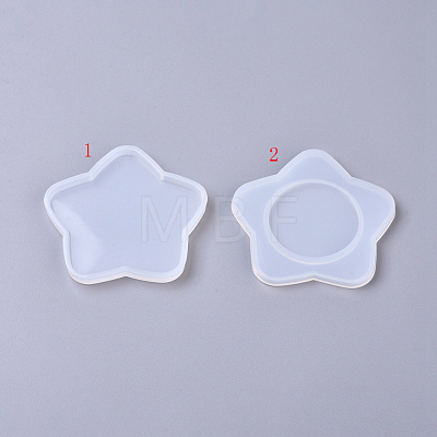 DIY Star Mirror Lid Silicone Molds DIY-G014-11-1