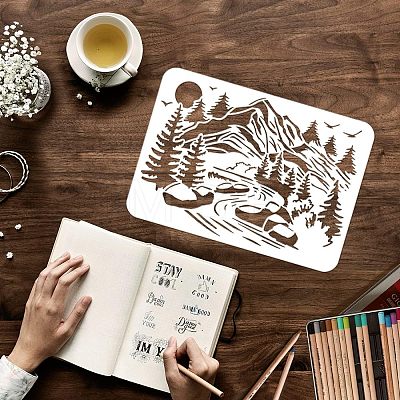 Plastic Reusable Drawing Painting Stencils Templates DIY-WH0202-256-1