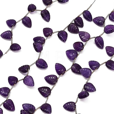Natural Amethyst Carved Beads Strands GG-CBA0C95-E04-02-1