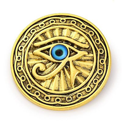 Eye of Ra Alloy & Plastic Brooch Pin JEWB-Z031-07AG-1