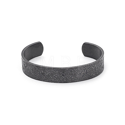 Viking 304 Stainless Steel Cuff Bangles for Women Men WG061FA-03-1