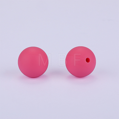 Round Silicone Focal Beads SI-JX0046A-07-1