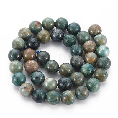 Natural Chrysocolla Beads Strands G-S376-004C-1