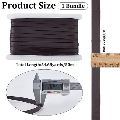 50M Soft Flat Imitation Leather Cord LC-CL0001-10A-1