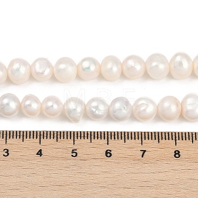 Natural Cultured Freshwater Pearl Beads Strands PEAR-I007-07X-08A-1