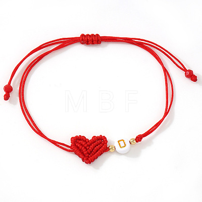 Brass & Resin Beads Braided Bead Bracelets BH1312-4-1