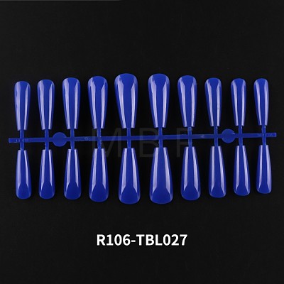 Solid Color Plastic Seamless Toe False Nail MRMJ-R106-TBL027-1