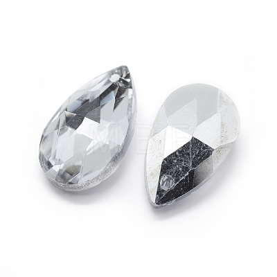 Faceted Glass Pendants GLAA-F069-L-B03-1