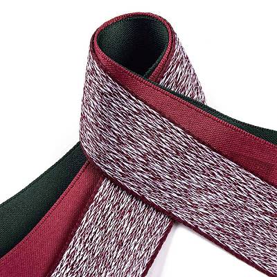 9 Yards 3 Styles Christmas Theme Polyester & Polycotton Ribbons Sets SRIB-A015-01A-07-1