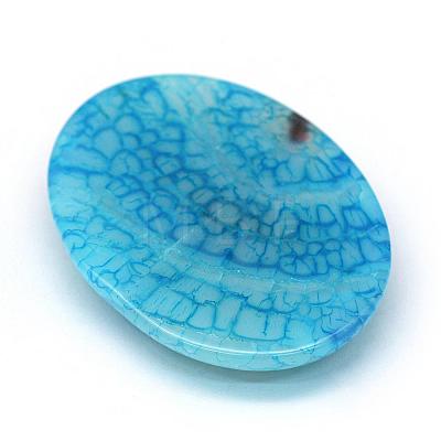 Oval Dyed Natural Crackle Agate Cabochons G-R349-30x40-01-1