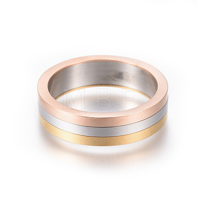Simple Fashion 304 Stainless Steel Rings RJEW-K228-07M-1