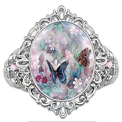 Alloy Resin Finger Rings for Women PW-WGB4259-01-1