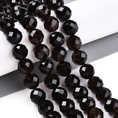 Natural Smoky Quartz Beads Strands G-S345-10mm-19-1