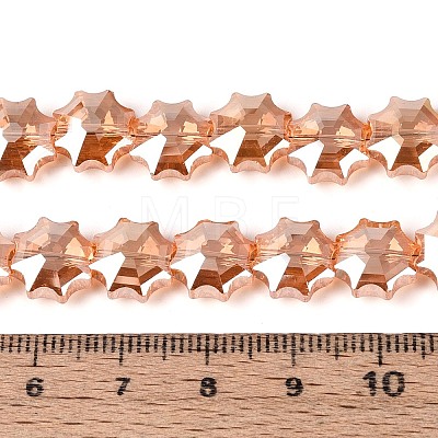 Electroplate Transparent Glass Beads EGLA-H112-04HP-03-1
