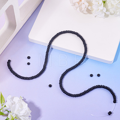 1 Strand Natural Black Onyx(Dyed & Heated) Beads Strands G-TA0002-78-1