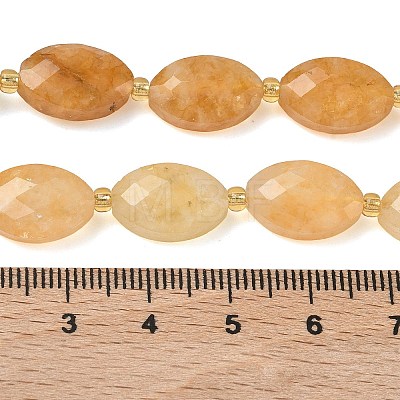 Natural Yellow Hematoid Quartz/Golden Healer Quartz Beads Strands G-A295-A06-01-1
