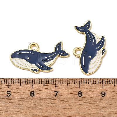 Ocean Alloy Enamel Pendants ENAM-B041-01E-1