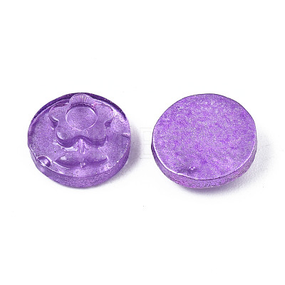 Spray Painted Transparent Resin Cabochons CRES-S302-64-A04-1