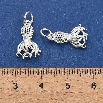 925 Sterling Silver Hollow Pendants STER-P071-01S-1