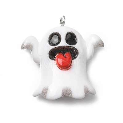 Halloween Opaque Resin Pendants CRES-D318-02C-P-1