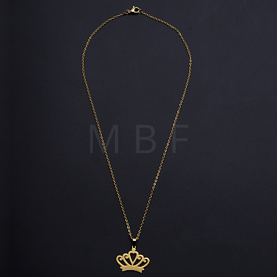 201 Stainless Steel Pendants Necklaces NJEW-S105-JN687-45-2-1