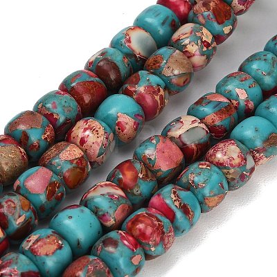 Dyed Synthetic Imperial Jasper Beads Strands GG-CBAA20A-03F-1