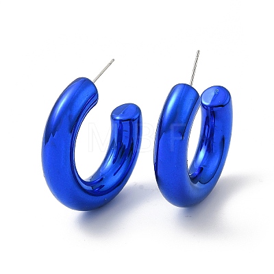 Ring Acrylic Stud Earrings EJEW-P251-07-1