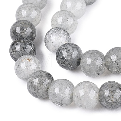 Baking Paint Crackle Glass Beads Strands GLAA-Q106-03A-02-1