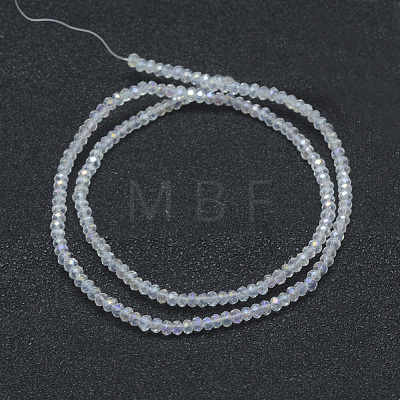 Electroplate Glass Beads Strands X-EGLA-J144-AB-A01-1