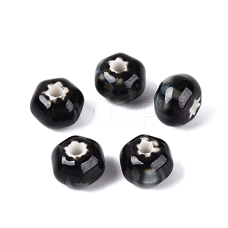 Vintage Handmade Porcelain Beads PORC-Q006-07V-1