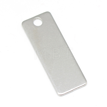 Tarnish Resistant 304 Stainless Steel Stamping Blank Tag Pendants X-STAS-T008-119-1