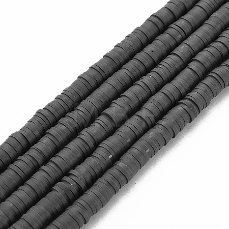 Handmade Polymer Clay Bead Strands CLAY-T002-6mm-38-1