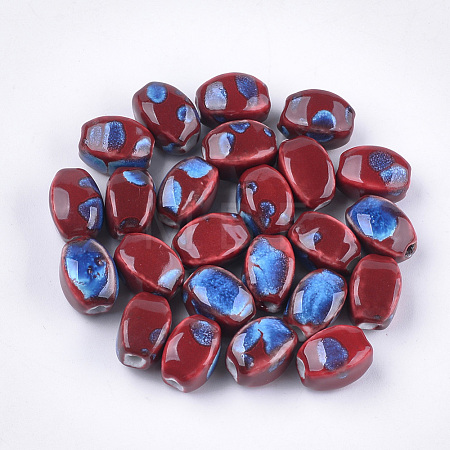 Handmade Porcelain Beads PORC-S498-07M-1
