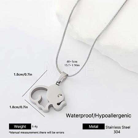 304 Stainless Steel Pendant Necklaces JR7716-3-1