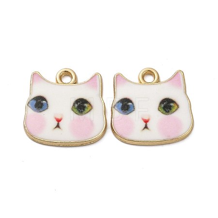 Alloy Enamel Pendants ENAM-V002-04G-06-1