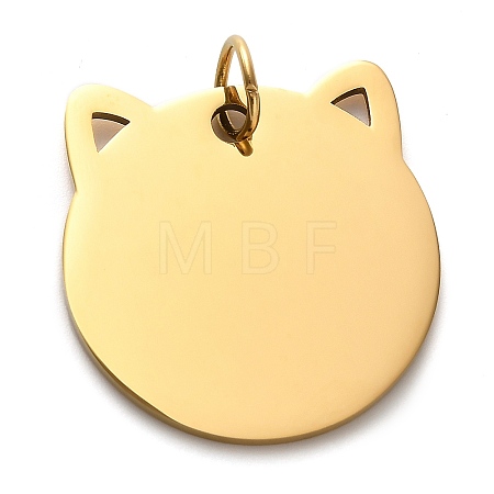 201 Stainless Steel Stamping Blank Tag Pendants STAS-H438-03G-1-1
