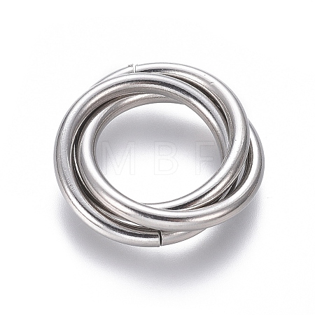 Tarnish Resistant 304 Stainless Steel Linking Rings LS-STAS-L239-01A-P-1