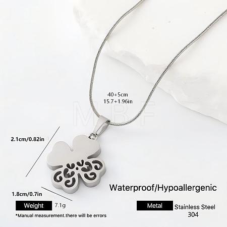 304 Stainless Steel Pendant Necklaces YX4815-2-1