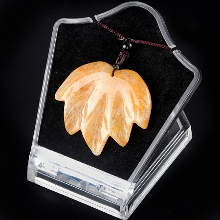 Natural Yellow Jasper Pendants Necklaces PW-WG25252-04-1