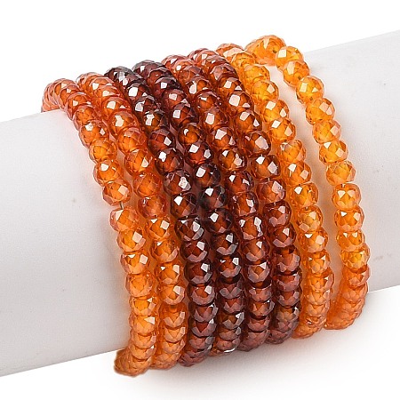Transparent Gradient Color Cubic Zirconia Strand ZIRC-NH0002-01J-1