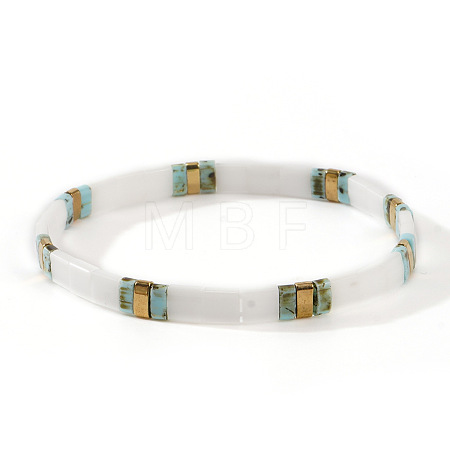 Bohemian Style Glass Seed Beads Stretch Bracelets for Women FG0576-2-1