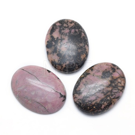 Natural Rhodonite Cabochons G-P393-I15-1