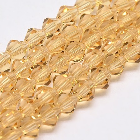 Imitate Austrian Crystal Bicone Glass Beads Strands LS-GLAA-F029-3x3mm-18-1