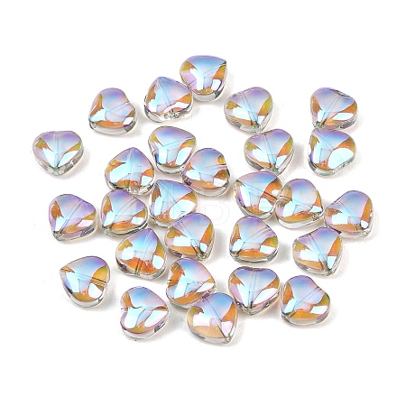 Electroplate Glass Bead EGLA-H102-08Y-1