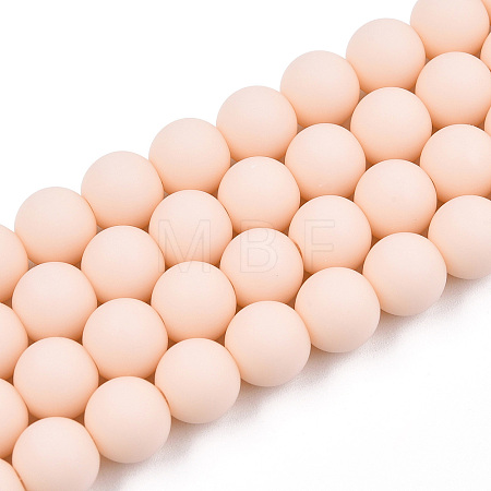 Opaque Glass Beads Strands GLAA-T032-P8mm-MD09-1