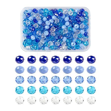 500Pcs 5Colors Electroplate Glass Beads EGLA-LS0001-01A-1